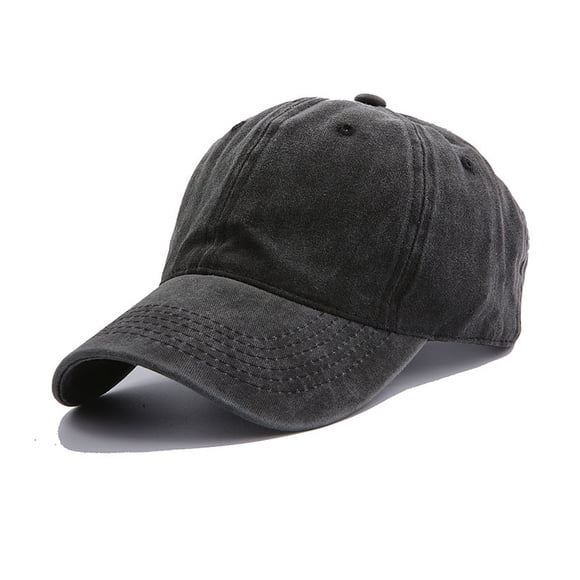 TFixol Vintage Washed Baseball Cap for Men & Women - Adjustable Soft Top Black Snapback Hat for Outdoor Activities - Wholesale Supplier