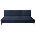 thumbnail image 3 of Sofa Cama Reclinable El Bazar Store Vegas Azul Terciopelo Marino Futon 3 posiciones Sala, 3 of 6