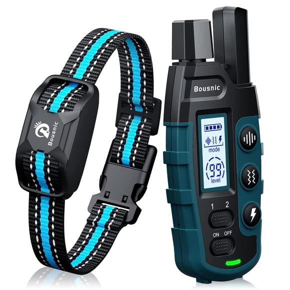 Collar de adiestramiento para perros Bousnic, alcance de 3300 pies, para perros de 2,3 a 54,4 kg