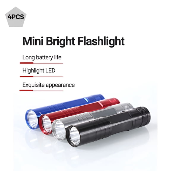 HIBIBUD LED Flashlight, 4 Pack