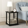 thumbnail image 3 of Furinno Simplistic End Table, Set of Two, Espresso/Black, 3 of 7