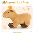 thumbnail image 4 of Muiteiur Large Capybara Plush Toy 23.6" Capybara Stuffed Animal, 4 of 6