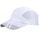 thumbnail image 2 of Qarigey Sombrero de verano para hombre, Color Simple, a prueba de sol, deportivo, transpirable, de secado rápido, gorras de béisbol, regalo de Sombreros Blanco Qarigey PS2964-02, 2 of 6