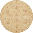 thumbnail image 1 of Ahgly Company Indoor Round Abstract Yellow Oriental Area Rugs, 5' Round, 1 of 6