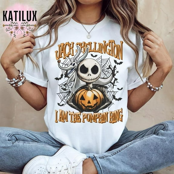 Jack Skellington I Am the Pumpkin King T-Shirt, Nightmare Before Christmas Tee, Halloween Disney Tee for Fans, Shirt for Halloween 2025