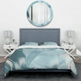 thumbnail image 2 of Designart 'Blue Modern Water I' Geometric Duvet Cover Set, 2 of 4