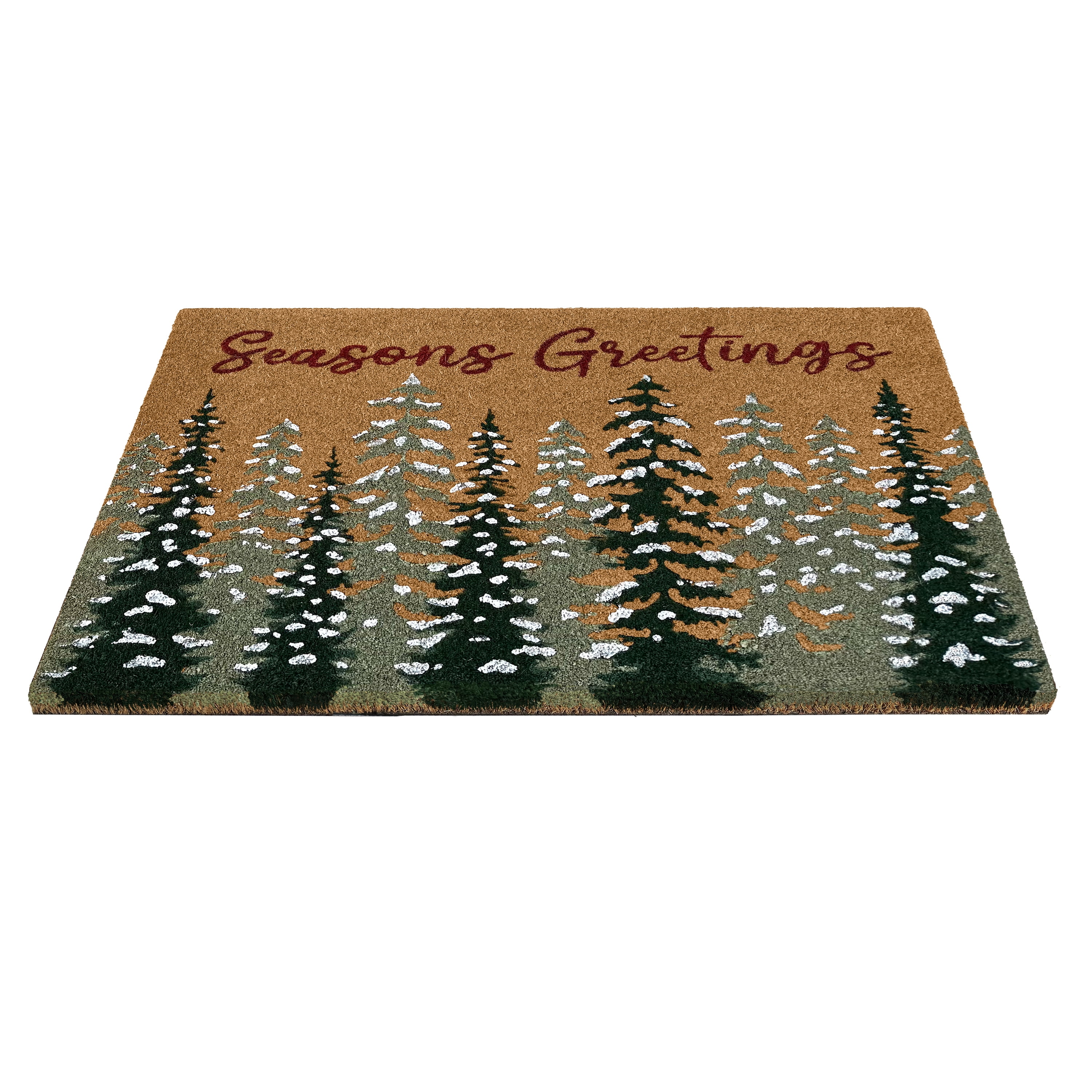 Achim Printed Coir Holiday Doormat 18" x 30" - Seasons Greetings