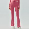 thumbnail image 2 of Pantalones de yoga para mujer Leggings acampanados Pantalones acampanados Leggings acampanados para mujer con control de barriga Cintura cruzada y pierna ancha, 2 of 5