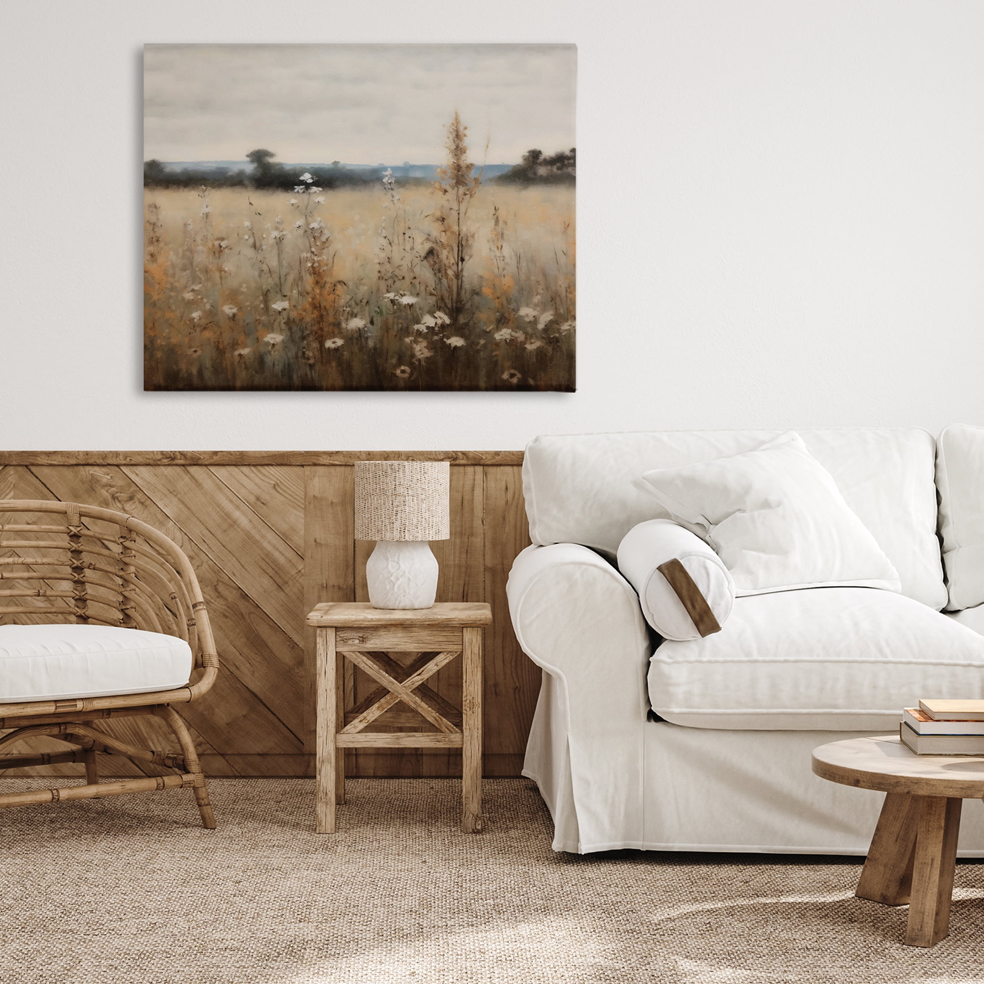 Stupell Industries Country Wildflowers in Misty Meadow Canvas Wall Art, design by Creative Studio