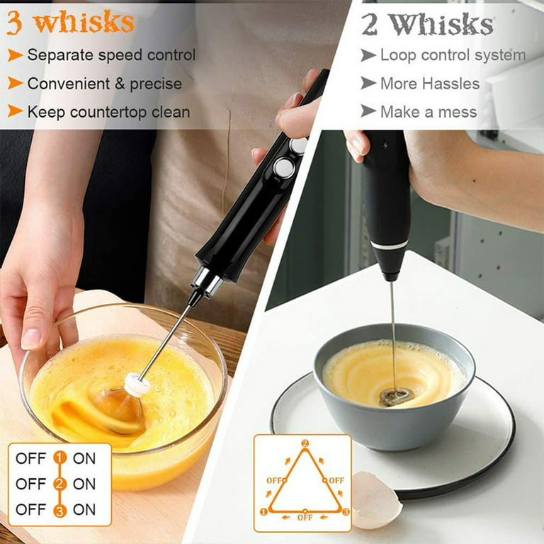 Wireless Milk Frother Kitchen Drink Foamer Whisk Mixer Stirrer