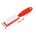 thumbnail image 2 of Unique Bargains 4 Pcs Fingernail Cleaner Nail Brush Fingernail Cleaning Tools Manicure Brush with Plastic Handle Red, 2 of 8