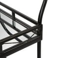 thumbnail image 7 of Kate and Laurel Ketia Metal Tray Bar Cart, Black 23x13x35, 7 of 7