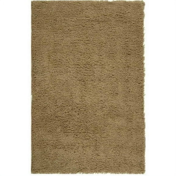 SAFAVIEH Harvey Solid Plush Shag Area Rug, Taupe, 5' x 8'