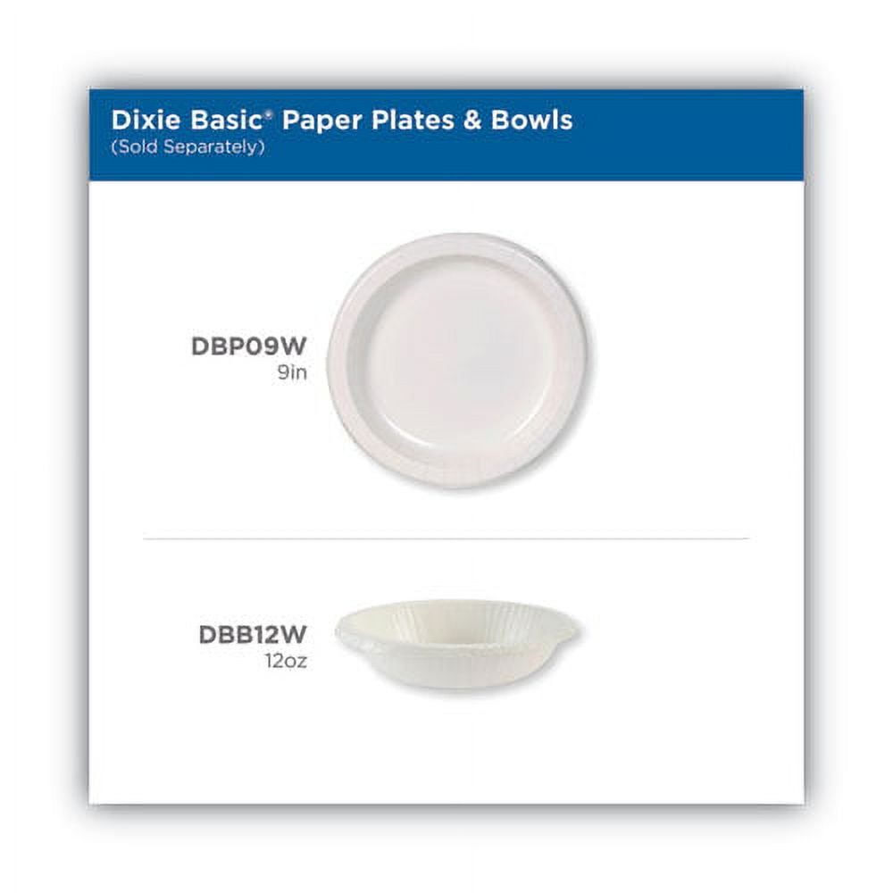 Paper Dinnerware, Plates, White, 8.5" Dia, 125/pack, 4/carton | Bundle of 2 Cartons