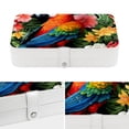 thumbnail image 4 of Parrot Elegant PU Leather Earring Organizer Storage Box Decorative Box with Removable Compartment - Portable, 4 of 6