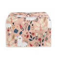 thumbnail image 1 of FKELYI Cute Alpaca Toaster Cover Washable 4-Slice Kitchen Dust Protection Flowers Wear-Resistant Wide Slot Bread Maker Dust Cover, 1 of 6