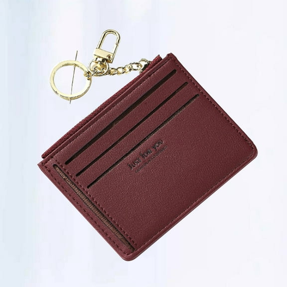 OUNONA Pocket Wallet for Woman Wallet Simple PU 1Pcs Wine Red for Daily Use