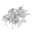 thumbnail image 4 of Minkissy 100 Pcs Cord Ends Metal End Cap Silver for Jewelry Making Projects Flat Clamps, 4 of 6