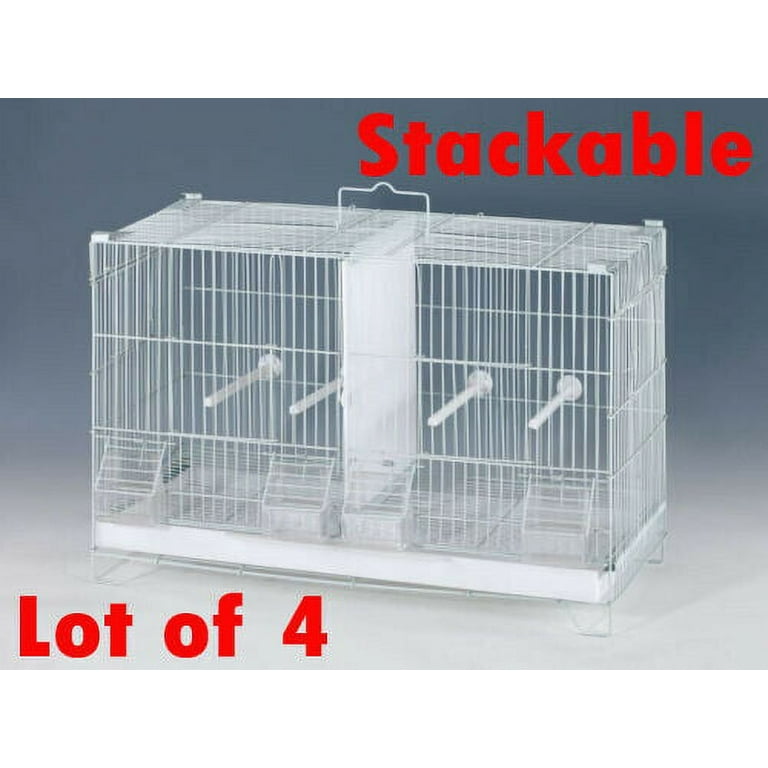 Buy Mcage 4 Of Stack And Lock Double Breeding Bird Flight Breeder Cage