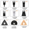 thumbnail image 4 of Wood Cutting Oscillating Saw Blades Kit  Oscillating Multi Tool Accessories Kit  Wood Metal Oscillating Saw Blades  Mix Multitool Blades Set for Cutting  Sanding  Grinding, 4 of 11