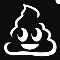 Glimmer Body Art Glimmer Tattoo Stencil - Emoji Poop (5/pk)