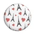 thumbnail image 3 of Rv Spare Tire Cover 14 inch - Eiffel Tower heart Tire Covers for Trailers, Adjustable Camper Spare Tire Cover, 3 of 7
