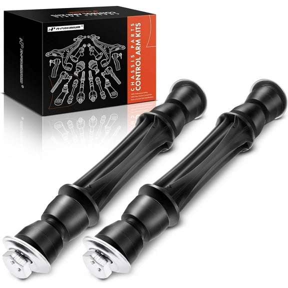 A-Premium Heavy Duty Suspension Stabilizer Bar with Sway Links Driver Side, Steel Black