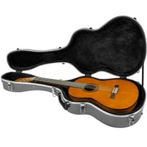 Gearlux Deluxe ABS Molded 40-Inch Classical Guitar Hard Case with Exterior Lock and Key, Accessory Compartment, and Plush Interior Padding
