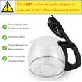 thumbnail image 2 of 12-Cup Glass Replacement Carafe for Mr. Coffee Model #SK12, SK13, EHX23, JWX31, SJX23, SJX39 (Black, Replaces PLD12-RB), 2 of 5