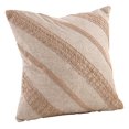 thumbnail image 1 of SARO LIFESTYLE Tela Ruvida Collection 1463.N17S Textured Stripe Duck Filled Throw Pillow, 17", 1 of 1