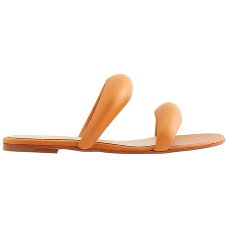 

Gianvito Rossi Ladies Sienna Nappa Double Strap Flat Sandals Brand Size 38 ( US Size 8 )