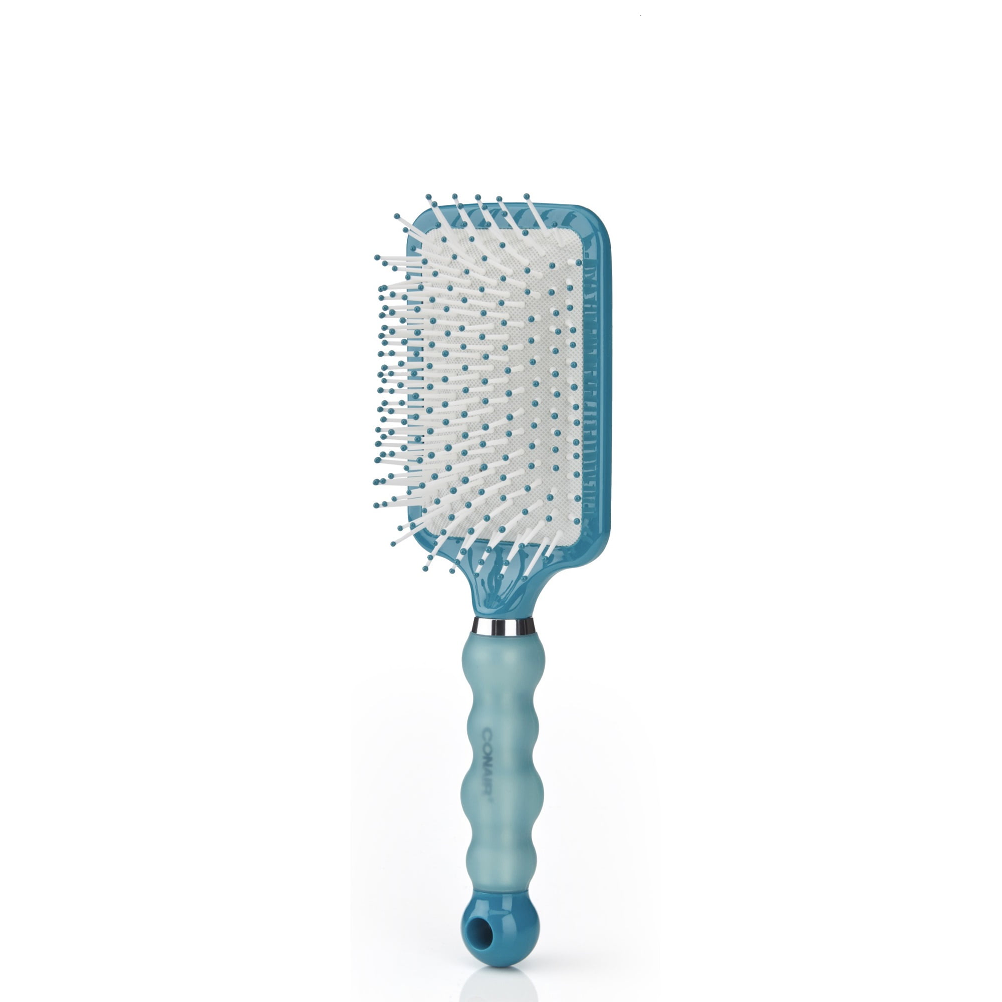 (3 pack) Conair Smooth & Effortless Ultra Paddle Hairbrush with Nylon Bristles and Comfy Handle