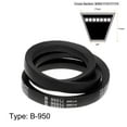 thumbnail image 2 of Uxcell B950 V Belts Drive Belt 950mm Inner Girth Rubber for Power Transmission, 2 of 6