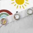 thumbnail image 4 of Homewish Cartoon Rainbow Sun Curtains Pack of 2 (42x84 Each),Cute Stars Print Curtains Blackout,White Red Yellow Bedroom Curtains For Teens,Breathable Home Decor, 4 of 6
