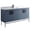 French Blue, variant on Fine Fixtures - Modern Grey 24" Bathroom Vanity Set, Black Matte Hardware, Vitreous China Sink Top