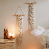 Cotton Macrame Handmade Wall Hanging Tapestry Home Living Room Wedding Decor