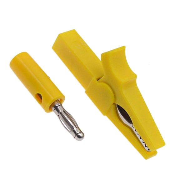 55mm Alligators Clip 4mm Banana Plug Test Probes Plug Cable Clip Full Insulated Handle Battery Test Clamp Enduring