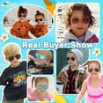 thumbnail image 3 of Lakihair 1 Pair Kids Aviator Sunglasses for Boys Girls Polarized Sunglasses UV400 Protection, 3 of 5