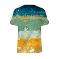 thumbnail image 5 of Camiseta con cuello en V para mujer, informal, de manga corta, con estampado floral, para mujer OAVQHLG3B Store  lin121212, 5 of 5