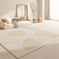 thumbnail image 4 of Light Luxury Rugs for Bedroom Large Area Anti-slip Mat Cream Style Living Room Decoration Plush Rug Fluffy Soft Study Carpet My Lux Decor Round, 4 of 8