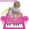 thumbnail image 6 of 1 Year Old Girl Gifts, Piano Mat Baby Toys for 1 Year Old Girl, 2 in 1 Toddler Music Mat with Keyboard & Drum, Early Educational Musical Toys First Birthday Gifts for 1 2 Year Old Girls & Boys, 6 of 7