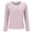 Pink, variant on Womens Long Sleeve Pajama Top Built In Support Yoga Comfort Tee Soft Casual Layer