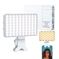 thumbnail image 1 of LED Mini Rechargeable Clip Fill Light Adjustable Portable Lamp for Phone, Pad, for Makeup, Selfie, Vlog White, 1 of 8