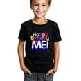 thumbnail image 1 of Youngsters' Cartoon Soccer Pattern T-Shirt, Soft Breathable Cotton, Crew Neck, Regular Fit, Casual Summer Top for Boys, 1 of 7