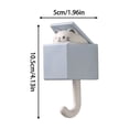 thumbnail image 3 of 4 Pcs Cute Cat Wall Hook 2 x 4 Inch for Entryway and Dorm, Adhesive Coat Hook No Drill, Utility Pet Hook for Hanging Scarves Hats Towels Keys Bags, Creative Wall Decor, 3 of 5