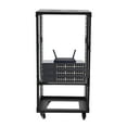 thumbnail image 3 of 18U 4 Post Open Frame Server Rack,18.5" Data Rack Shelf Network Rack Adjustable Depth 0-31.5in, Free Standing Rolling Network/Computer Equipment Data Rack, 3 of 16