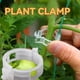 thumbnail image 4 of 100/200/300 st plantstöd clips, plantklämmor för klätterväxter, ympverktyg upprätt växtväxande återanvändbar (grön/vit) green 100pcs, 4 of 5