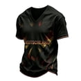 thumbnail image 2 of Zimjoy Germany Soccer Men's Shirts Crewneck Short Sleeve 2026 Country Team Tee Shirts Fan International Football Shirt Retro Streetwear Top Dark Gray 2XL, 2 of 5