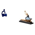 thumbnail image 1 of Figura de pensador abstracto, estatua de bailarina de ballet, escultura de resina, adorno de arte moderno, adecuado para bodas, aniversarios, inaugura, 1 of 8
