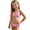Pink, variant on Girls Swimwear Floral Bikini With Layered Ruffle Trim Matching Bottom Beach Pool Party Clothes